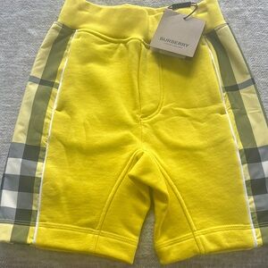 Burberry Kids Yellow Shorts